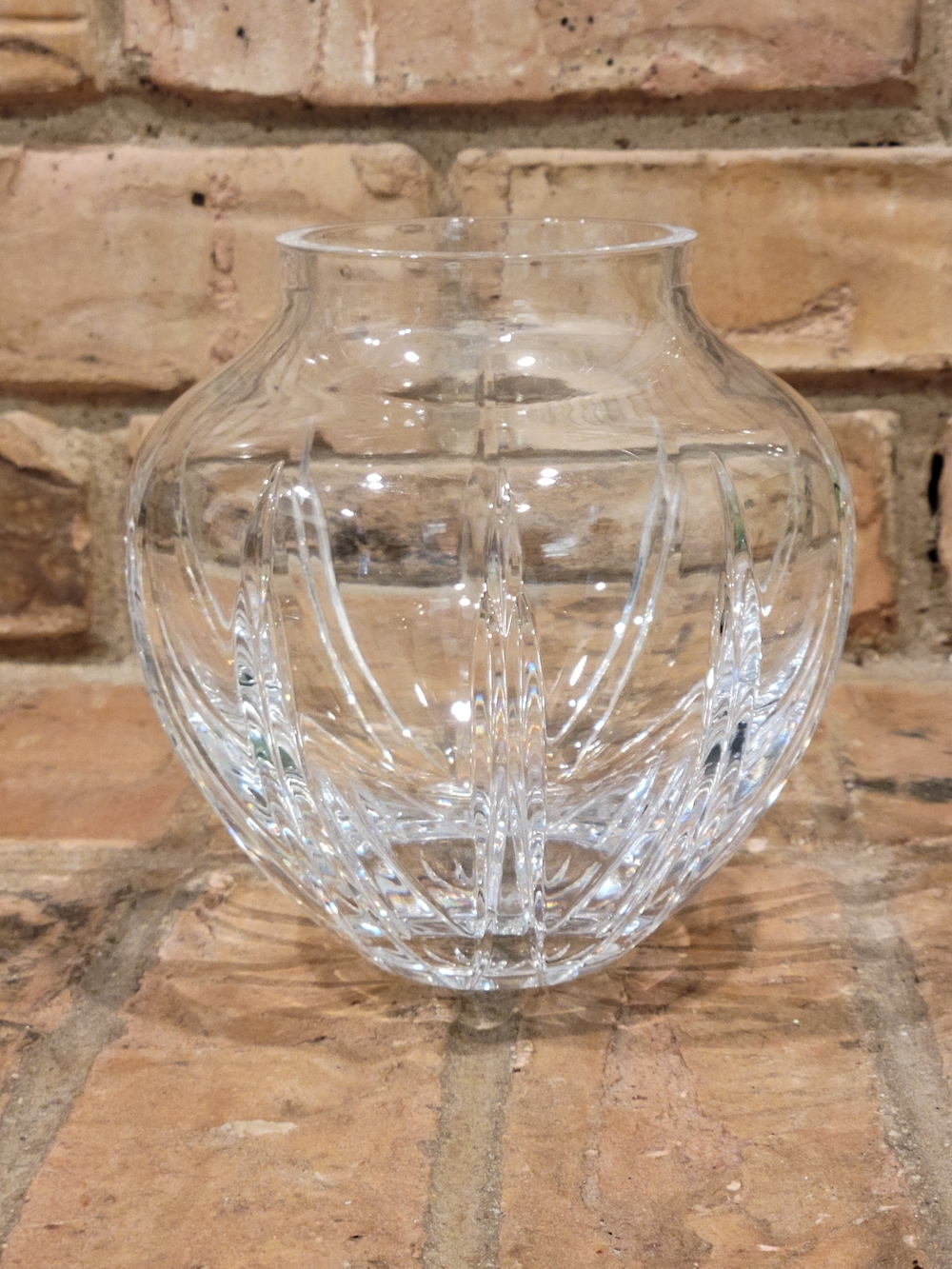 Vintage Atlantis Crystal Sculpted Glass Bud Vase - Elegant Home Accent